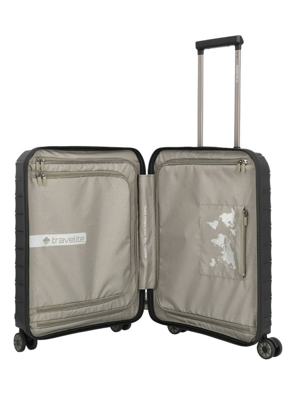 Travelite Utazási bőrönd szett Travelite Mooby S,M,L Front pocket Black