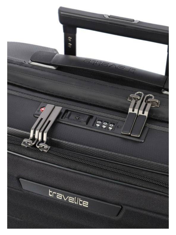 Travelite Utazási bőrönd szett Travelite Mooby S,M,L Front pocket Black