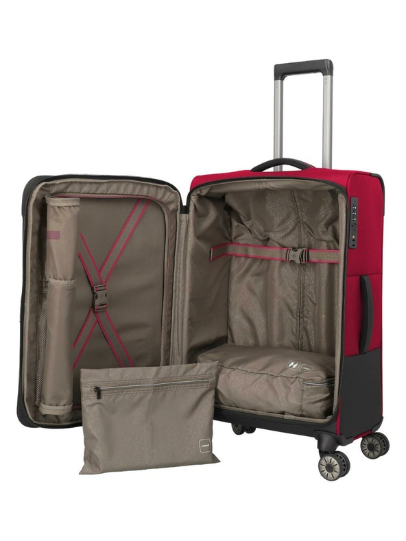 Travelite Utazási bőrönd Travelite Crosslite 5.0 M Red