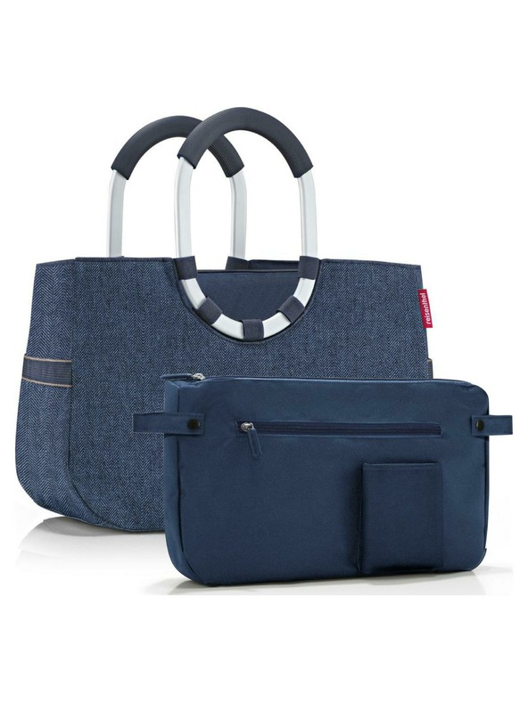 Reisenthel Táska Reisenthel Loopshopper M Herringbone Dark Blue