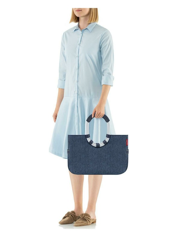 Reisenthel Táska Reisenthel Loopshopper M Herringbone Dark Blue