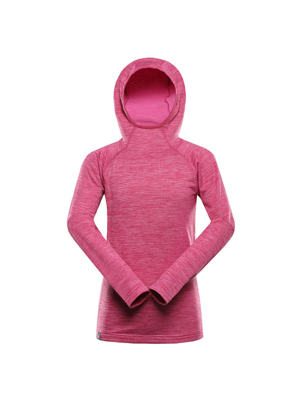 ALPINE PRO Gyermek gyorsan száradó pulóver cool-dry funkcióval ALPINE PRO ROLTO neon pink