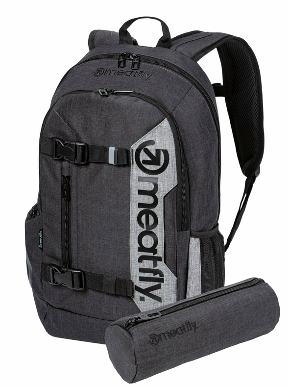 Meatfly Meatfly hátizsák Basejumper Charcoal Heather / Grey Heather 22 L