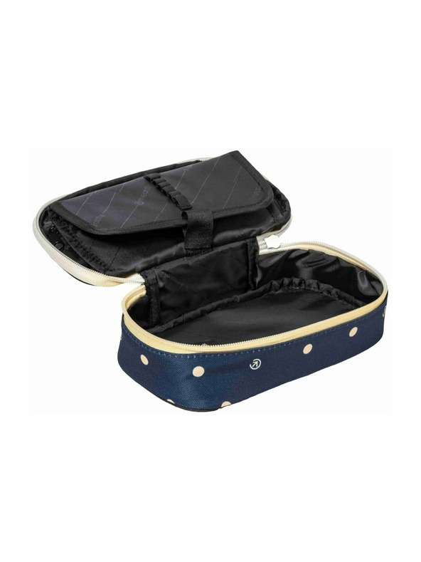 Meatfly Meatfly tolltartó XL Pencil Case Yellow Dots