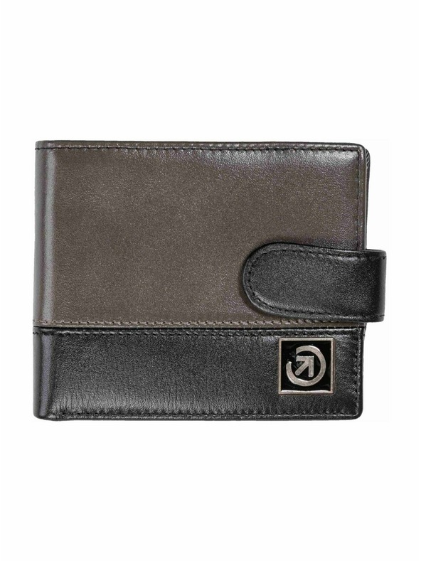 Meatfly Meatfly bőr pénztárca Nathan Premium Grey