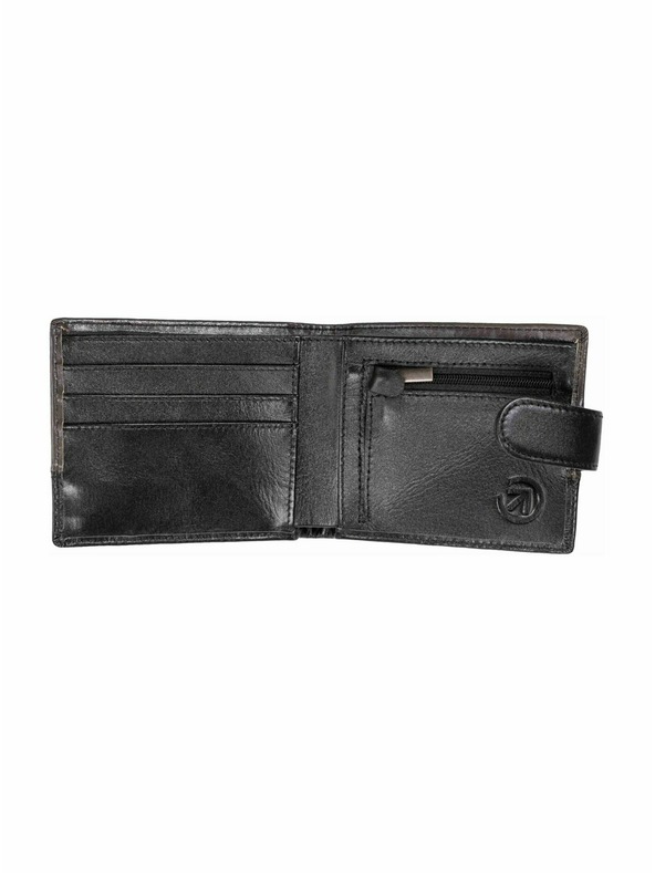 Meatfly Meatfly bőr pénztárca Nathan Premium Grey