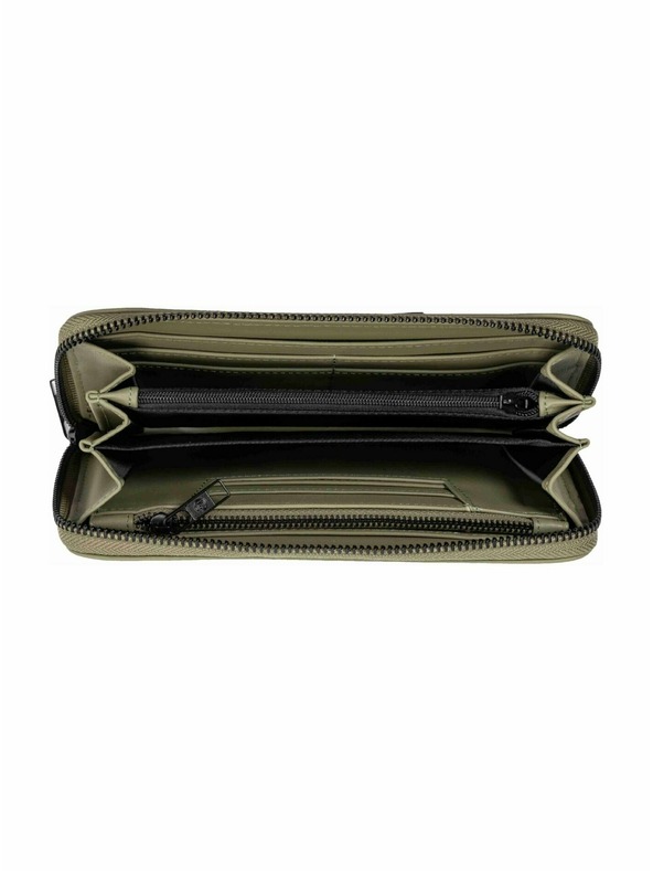 Meatfly Meatfly bőr pénztárca Leila Premium Olive