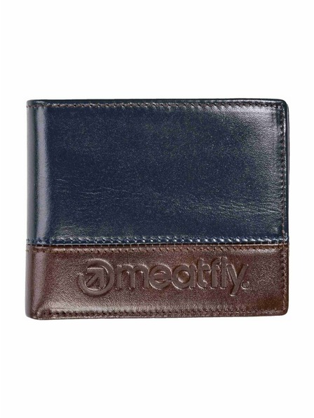 Meatfly Meatfly bőr pénztárca Eddie Premium Navy / Brown