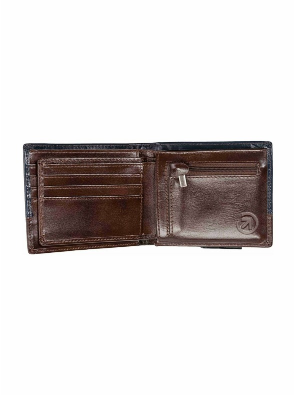 Meatfly Meatfly bőr pénztárca Eddie Premium Navy / Brown