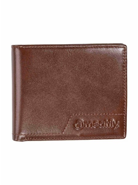 Meatfly Meatfly bőr pénztárca Eliot Premium Brown