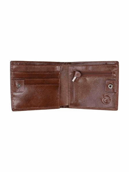 Meatfly Meatfly bőr pénztárca Eliot Premium Brown