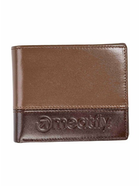 Meatfly Meatfly bőr pénztárca Eddie Premium Brown