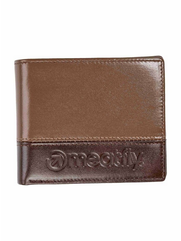 Meatfly Meatfly bőr pénztárca Eddie Premium Brown