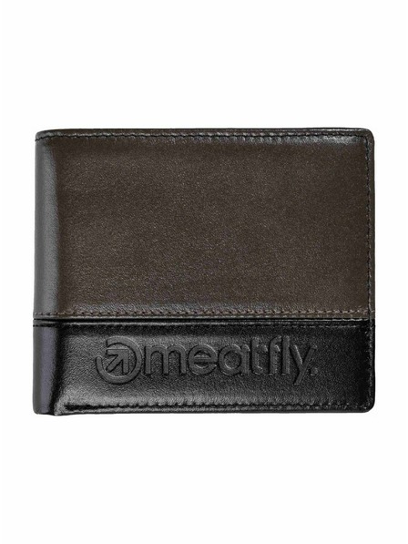 Meatfly Meatfly bőr pénztárca Eddie Premium Grey