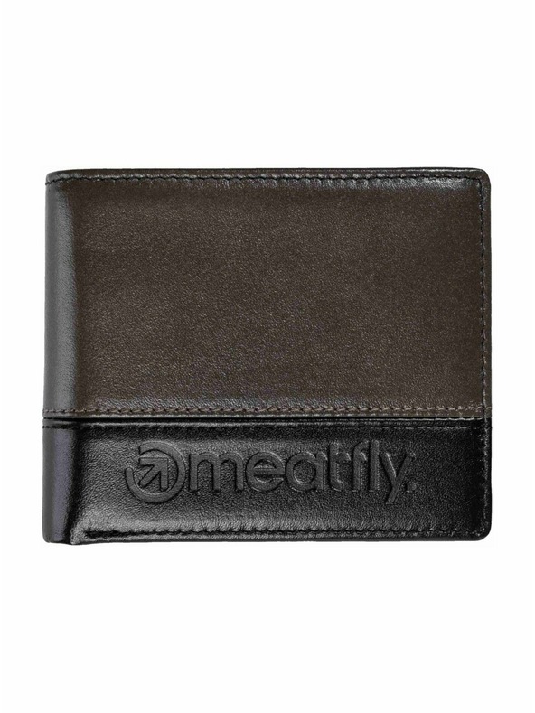Meatfly Meatfly bőr pénztárca Eddie Premium Grey