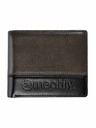 Meatfly Meatfly bőr pénztárca Eddie Premium Grey
