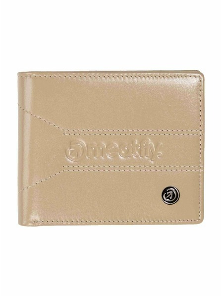 Meatfly Meatfly bőr pénztárca Zac Premium Beige