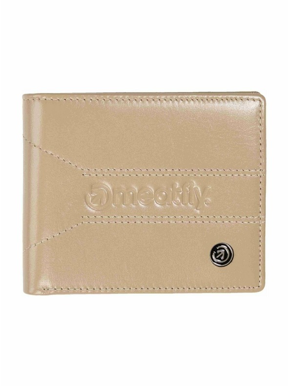 Meatfly Meatfly bőr pénztárca Zac Premium Beige
