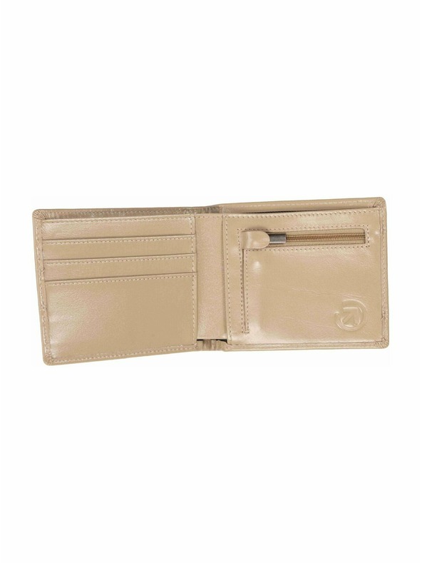 Meatfly Meatfly bőr pénztárca Zac Premium Beige