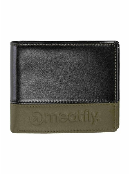 Meatfly Meatfly bőr pénztárca Eddie Premium Olive / Black