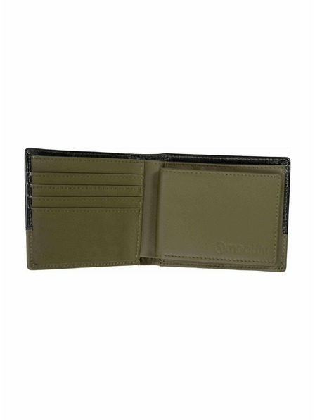 Meatfly Meatfly bőr pénztárca Eddie Premium Olive / Black