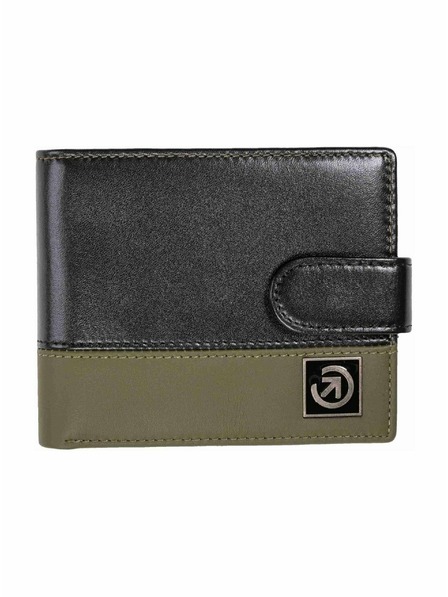 Meatfly Meatfly bőr pénztárca Nathan Premium Olive / Black