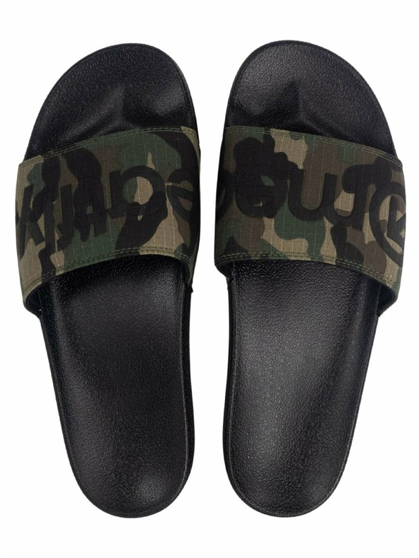 Meatfly Meatfly férfi papucs Hudson Black Camo Ripstop