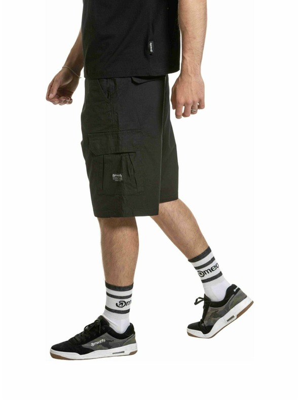 Meatfly Meatfly férfi rövidnadrág Syndrom Black Ripstop