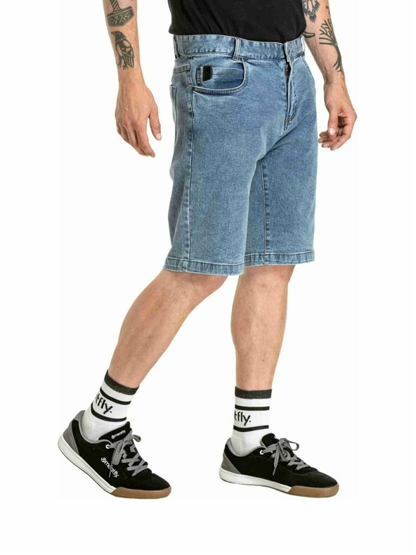 Meatfly Meatfly férfi rövidnadrág Just 2.0 Denim Dirty Washed