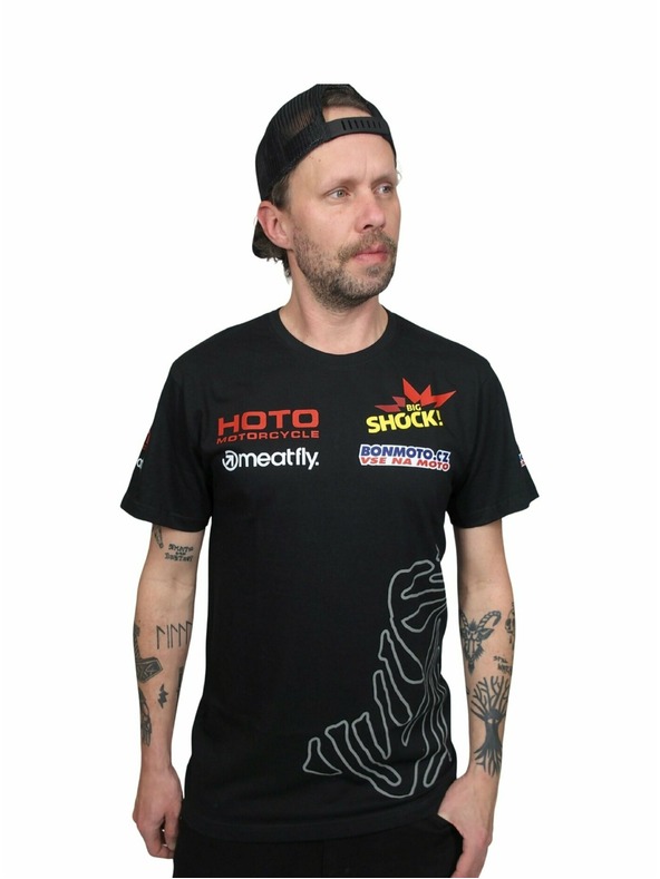 Meatfly Meatfly férfi pólóing Dakar Beduin Black