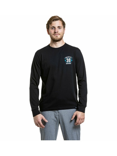 Meatfly Meatfly férfi hosszú ujjú póló Blackheart Skull Black