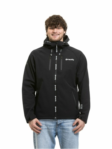 Meatfly Meatfly férfi softshell kabát Rasmussen Black