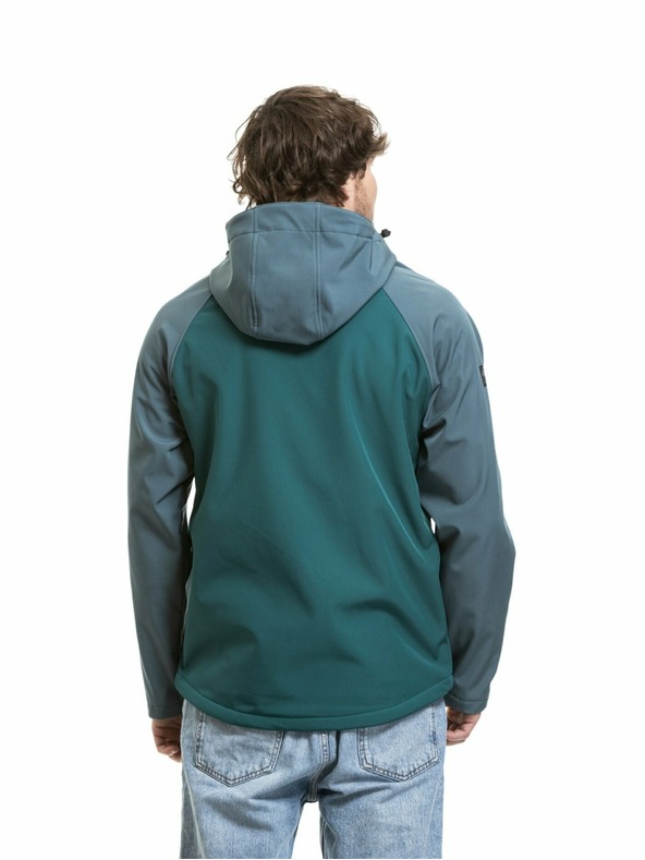 Meatfly Meatfly férfi softshell kabát Rasmussen Botanical / Blue Sea