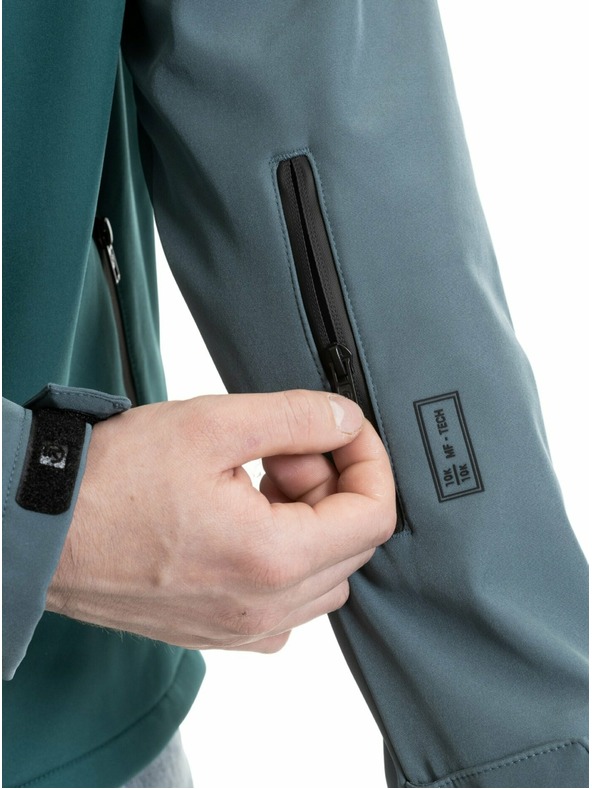 Meatfly Meatfly férfi softshell kabát Rasmussen Botanical / Blue Sea