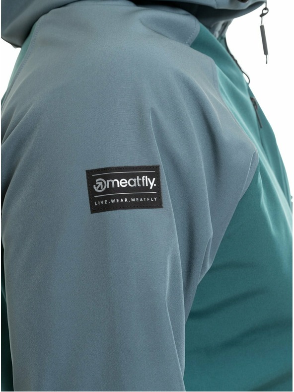 Meatfly Meatfly férfi softshell kabát Rasmussen Botanical / Blue Sea