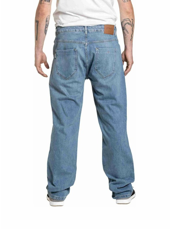 Meatfly Meatfly férfi farmer Justyn Reborn Dirty Washed Denim