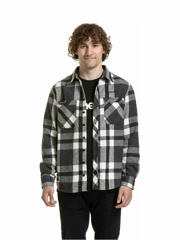 Meatfly Meatfly férfi ing Woody Premium Black