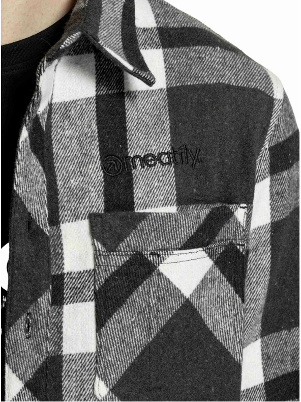 Meatfly Meatfly férfi ing Woody Premium Black