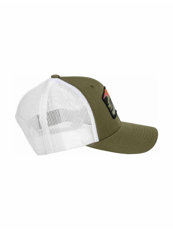 Meatfly Meatfly baseball sapka MF View Trucker Red Alaska / Buck / White