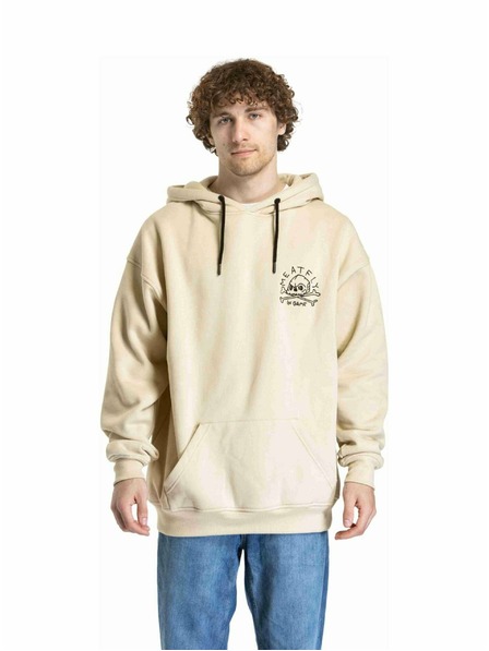 Meatfly Meatfly uniszex pulóver Fry Skull Beige