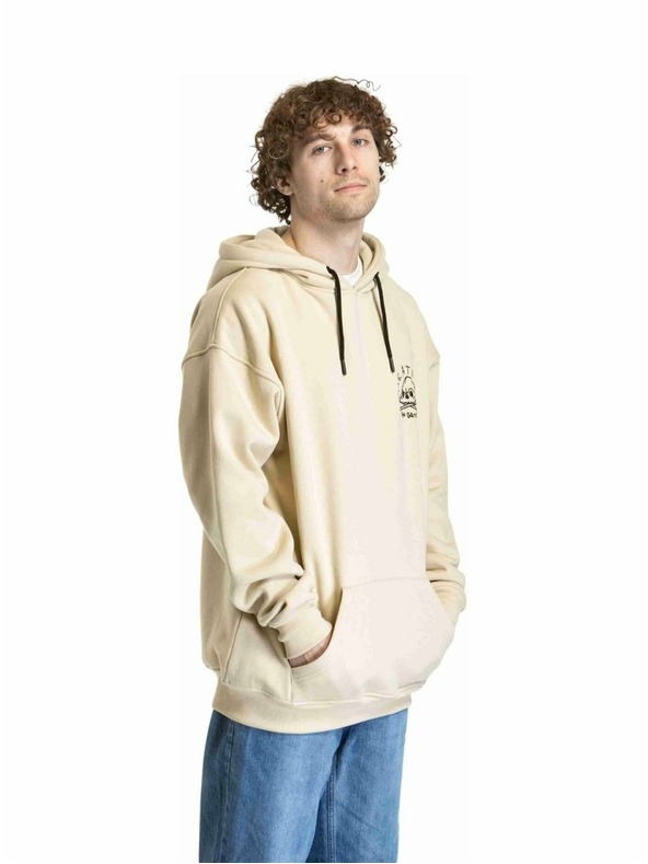 Meatfly Meatfly uniszex pulóver Fry Skull Beige