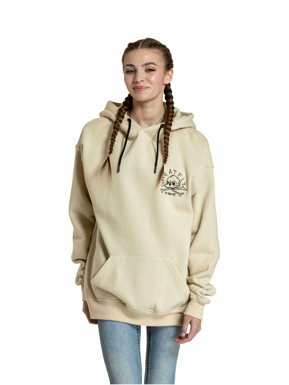 Meatfly Meatfly uniszex pulóver Fry Skull Beige