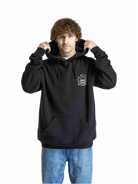 Meatfly Meatfly uniszex pulóver Fry Skull Black