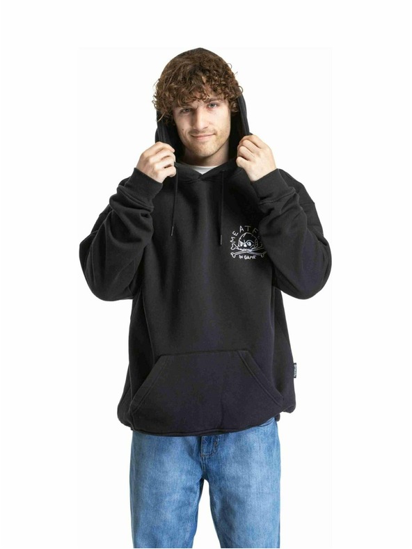 Meatfly Meatfly uniszex pulóver Fry Skull Black