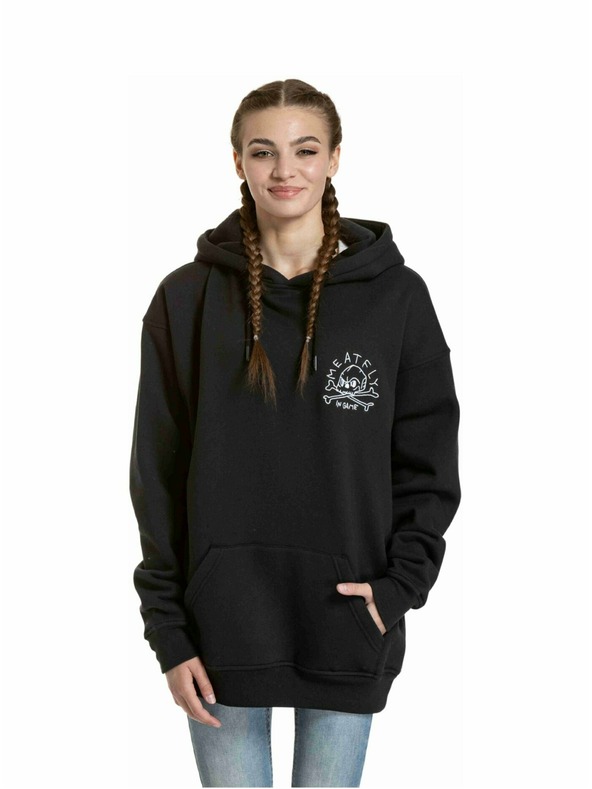 Meatfly Meatfly uniszex pulóver Fry Skull Black