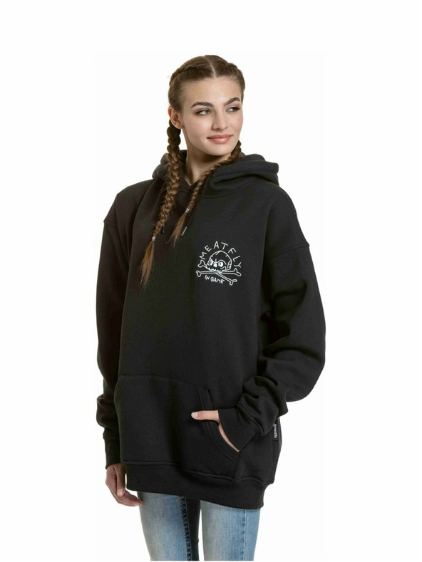 Meatfly Meatfly uniszex pulóver Fry Skull Black