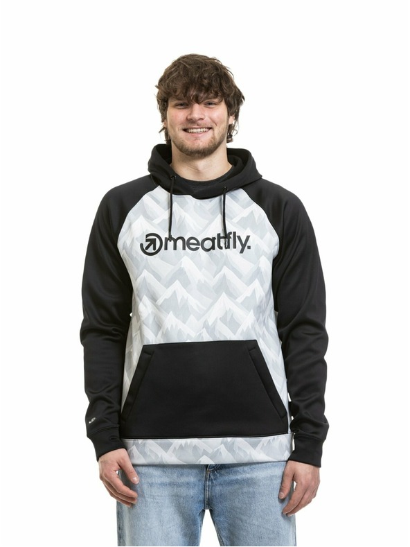 Meatfly Meatfly férfi technikai pulóver Gravel White Mountains