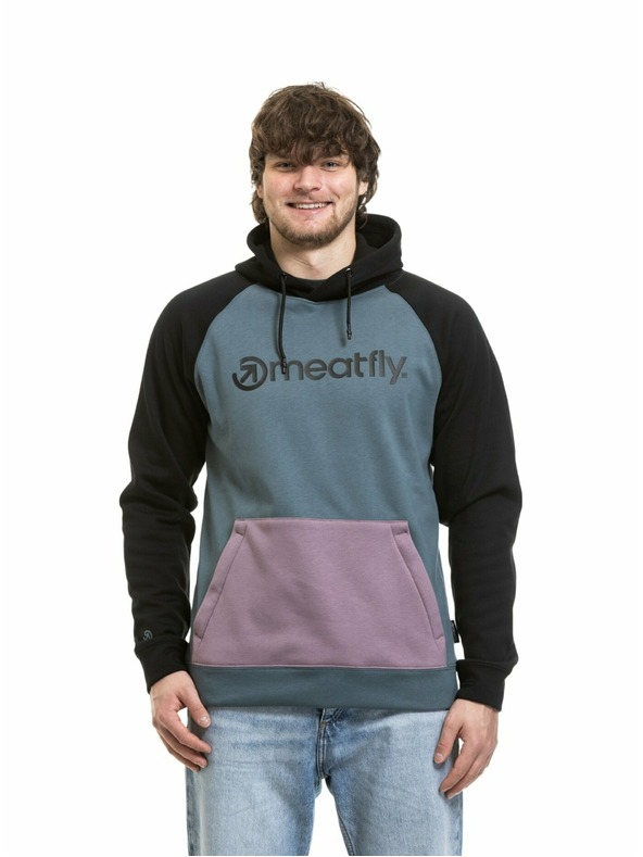 Meatfly Meatfly férfi technikai pulóver Gravel Orchid / Blue Sea