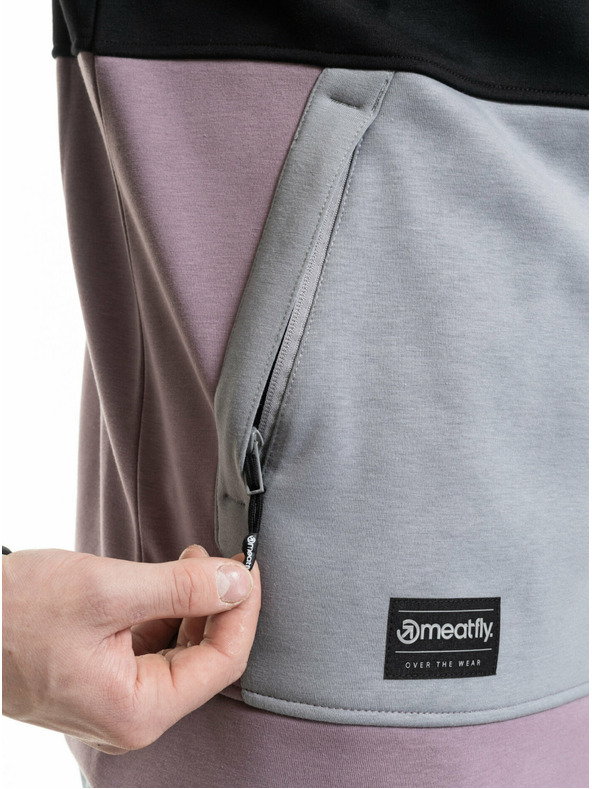 Meatfly Meatfly férfi technikai pulóver Tason Orchid / Gray