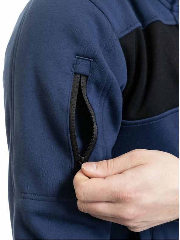 Meatfly Meatfly férfi technikai pulóver Josh Dark Ocean / Black